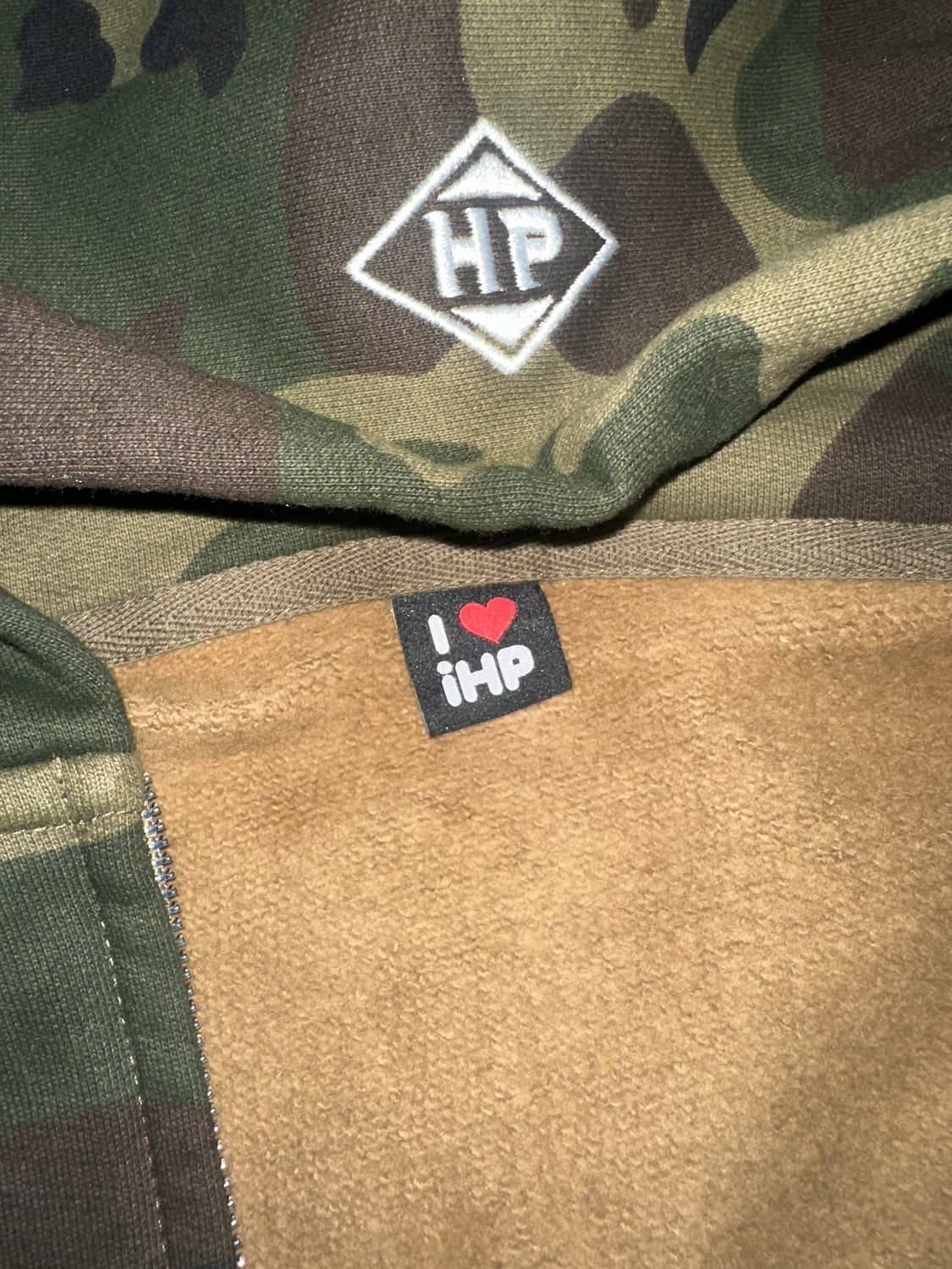 i'm happy promise 카모 후드집업 XL 상품이미지3