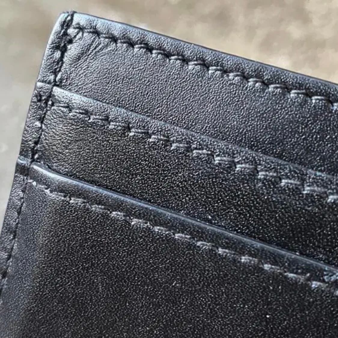 [정품]SAINT LAURENT 생로랑 로고프린팅 송아지가죽 카드지갑 상품이미지4