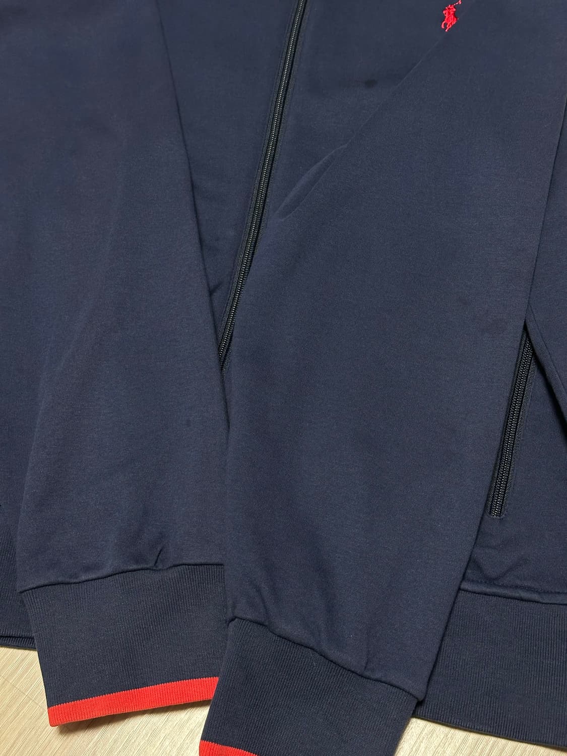 폴로 랄프로렌 사이드라인 레드포니 코튼 집업 자켓 네이비 상품이미지5