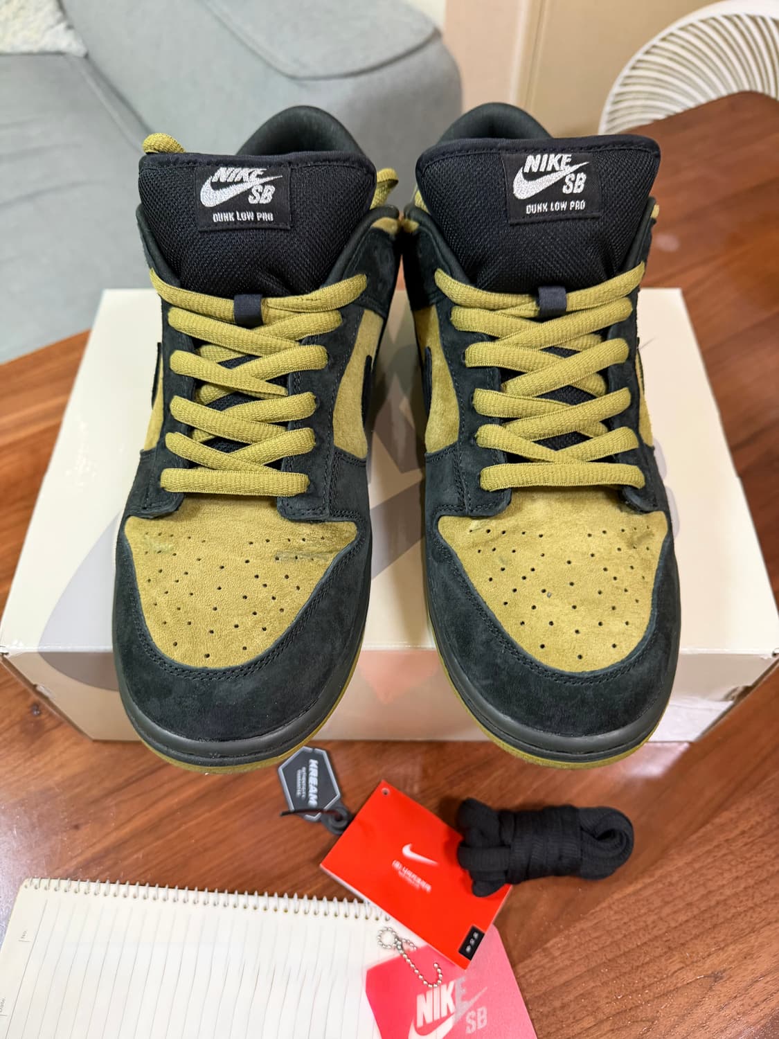 (295)나이키x슈프림 SB 덩크 로우 캠퍼 그린 상품이미지2