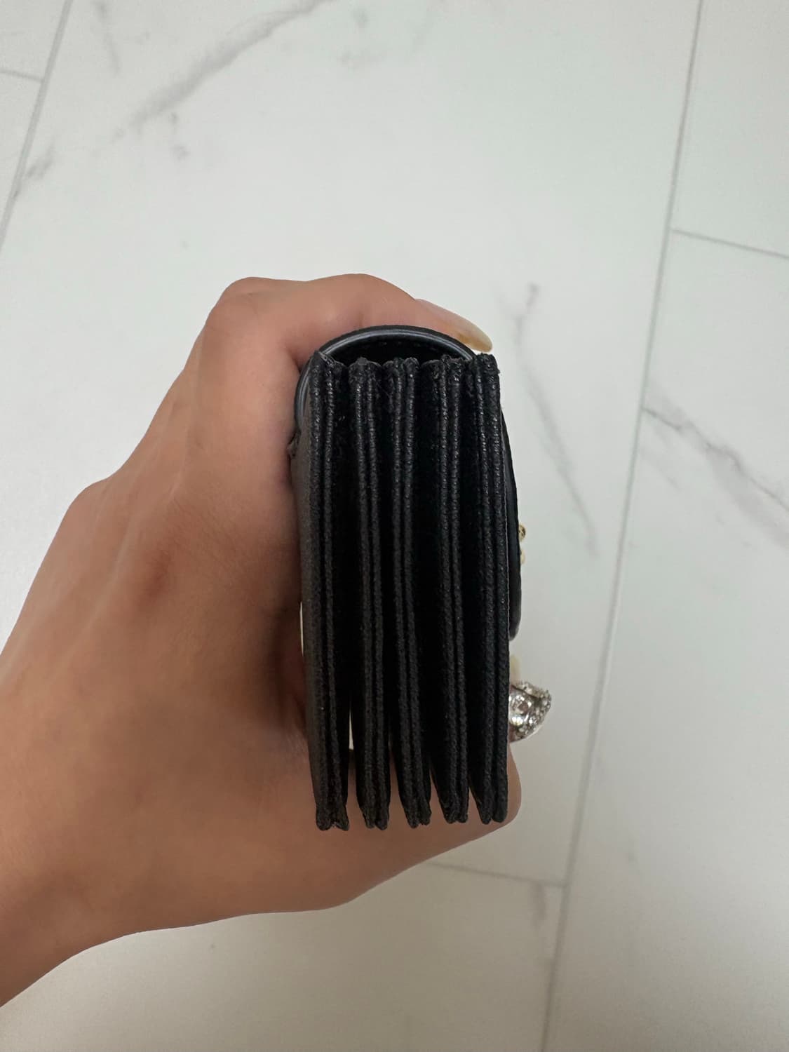 비비안 웨스트우드 사피아노 컴팩트 카드 홀더 블랙 지갑 상품이미지6