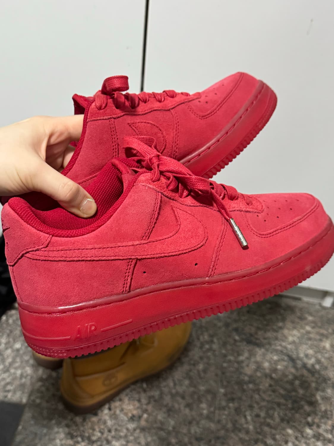 나이키 에어포스1 짐레드 240 스웨이드 스니커즈 운동화 조던슈프림 상품이미지1