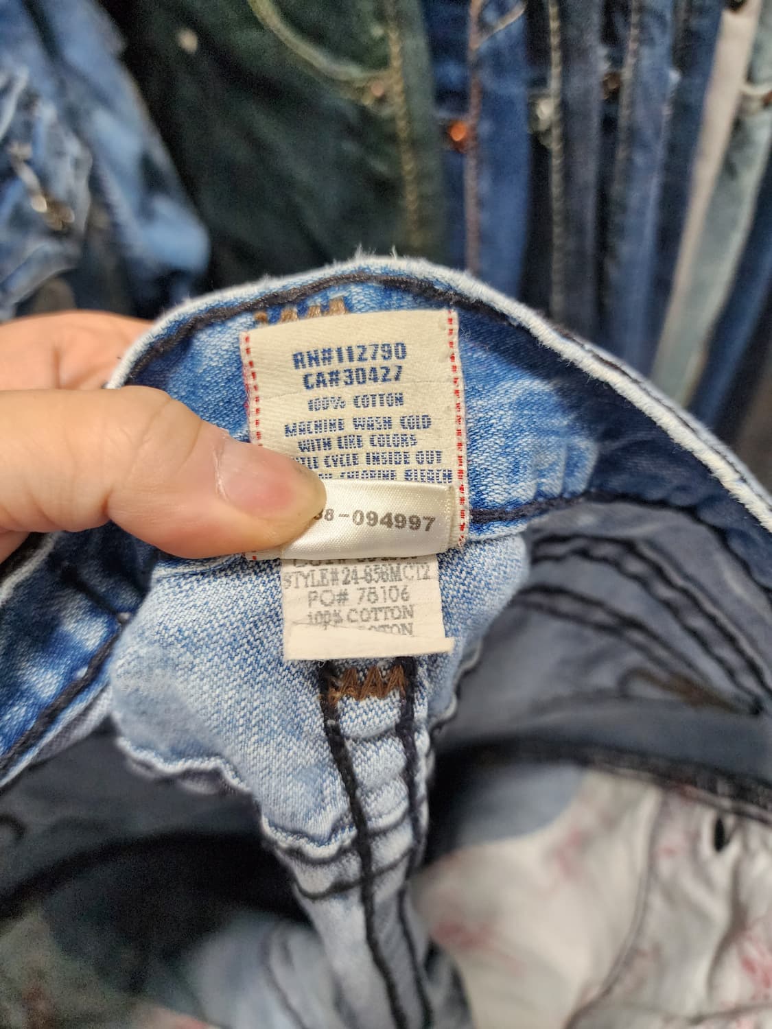 트루릴리젼 USA 워싱 BILLY SUPER T 부츠컷 청바지 상품이미지9