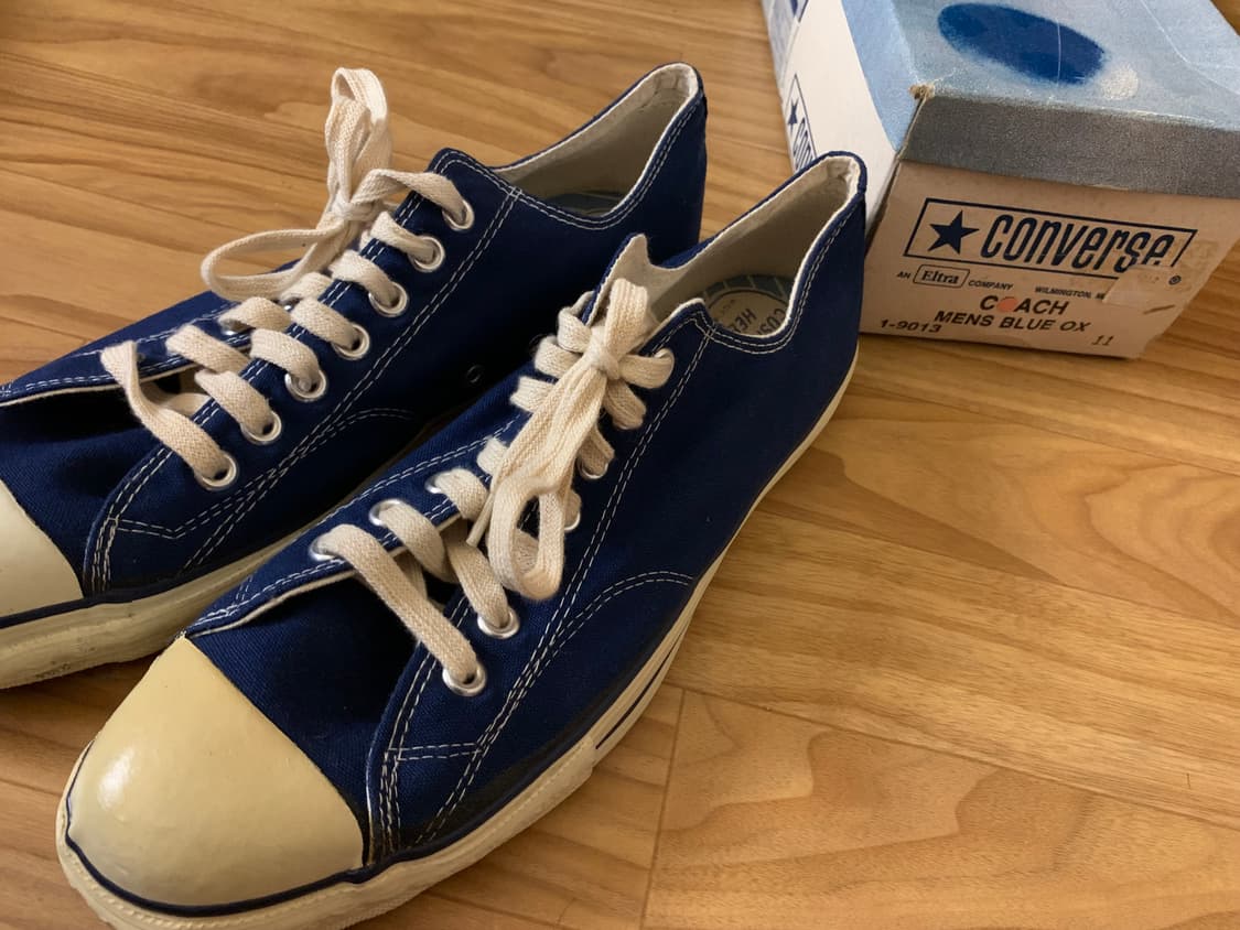 made in usa converse 빈티지 컨버스 네이비 코치 슈즈 상품이미지2