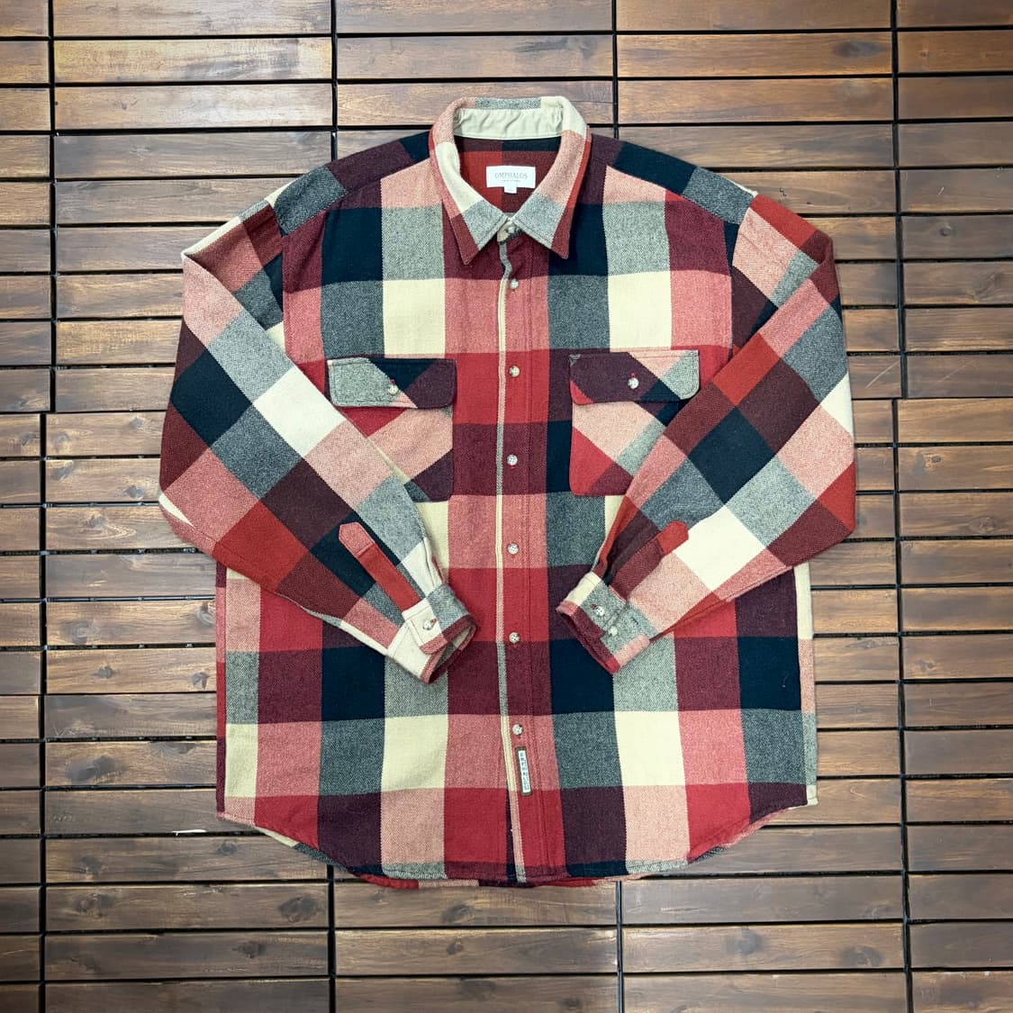 Omphalos 플란넬 체크 셔츠 (XL) 상품이미지1
