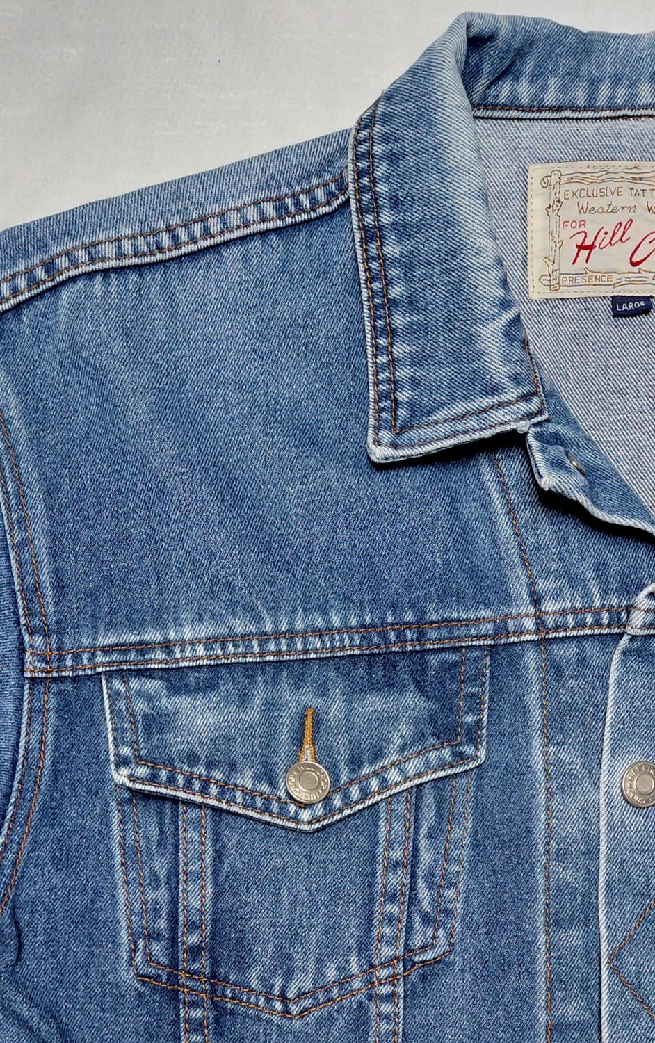 [L] Hill Crop 힐 크롭 3세대 데님 트래커 자켓 상품이미지2