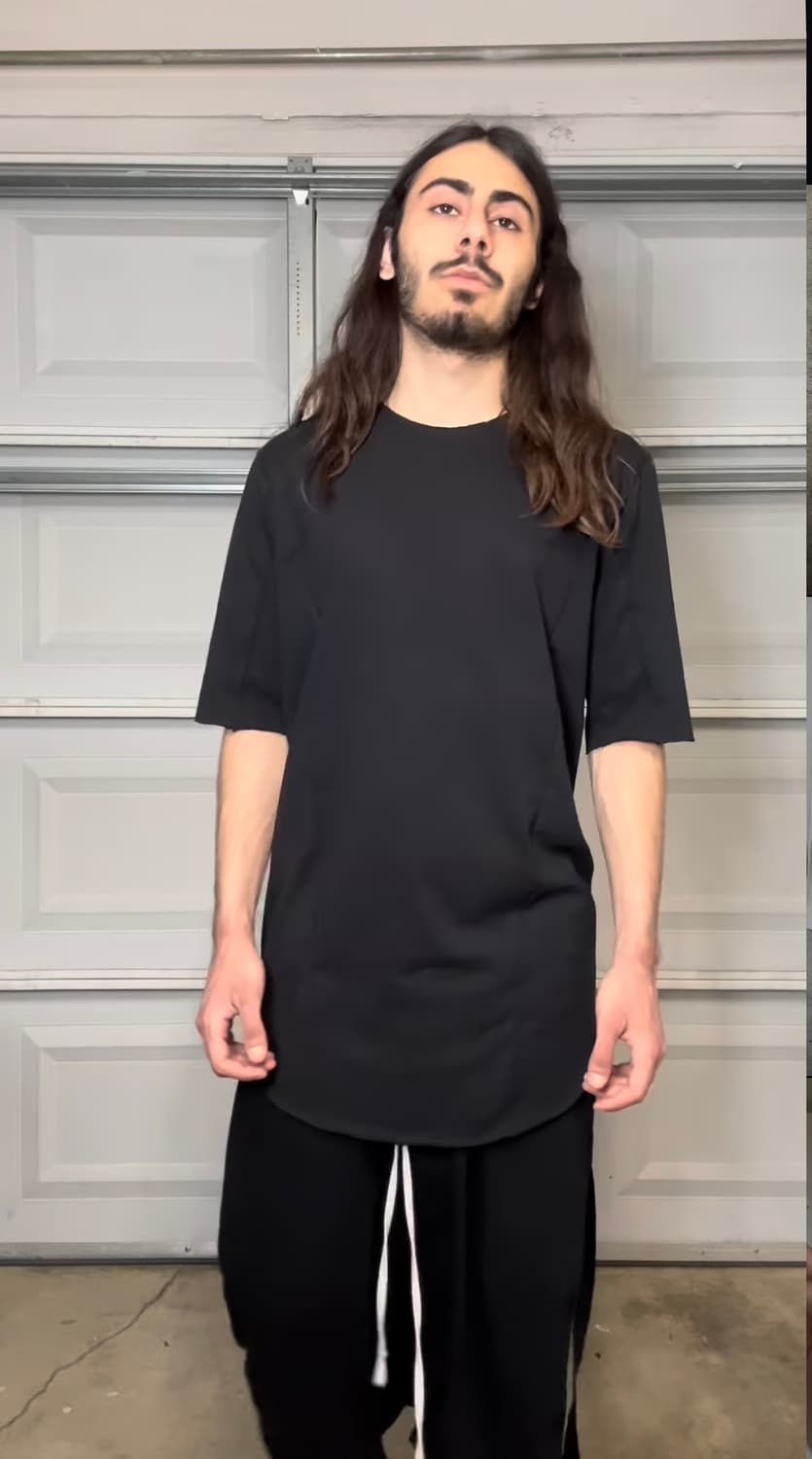 [hlywrk] GEOLITE Curved-Hem Tee 상품이미지1