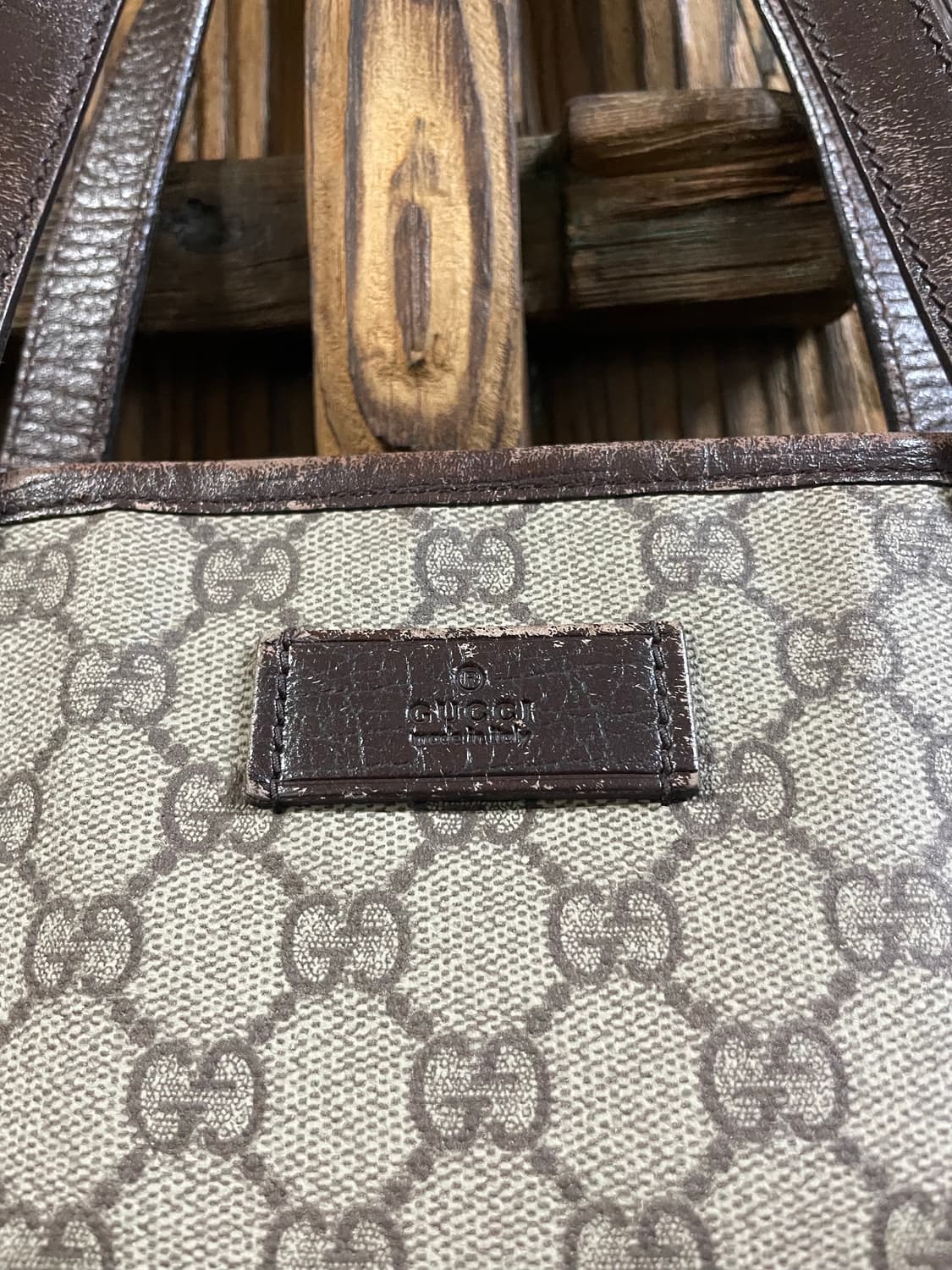 구찌 GG 로고 캔버스 미디움 쇼퍼 토트백 상품이미지2