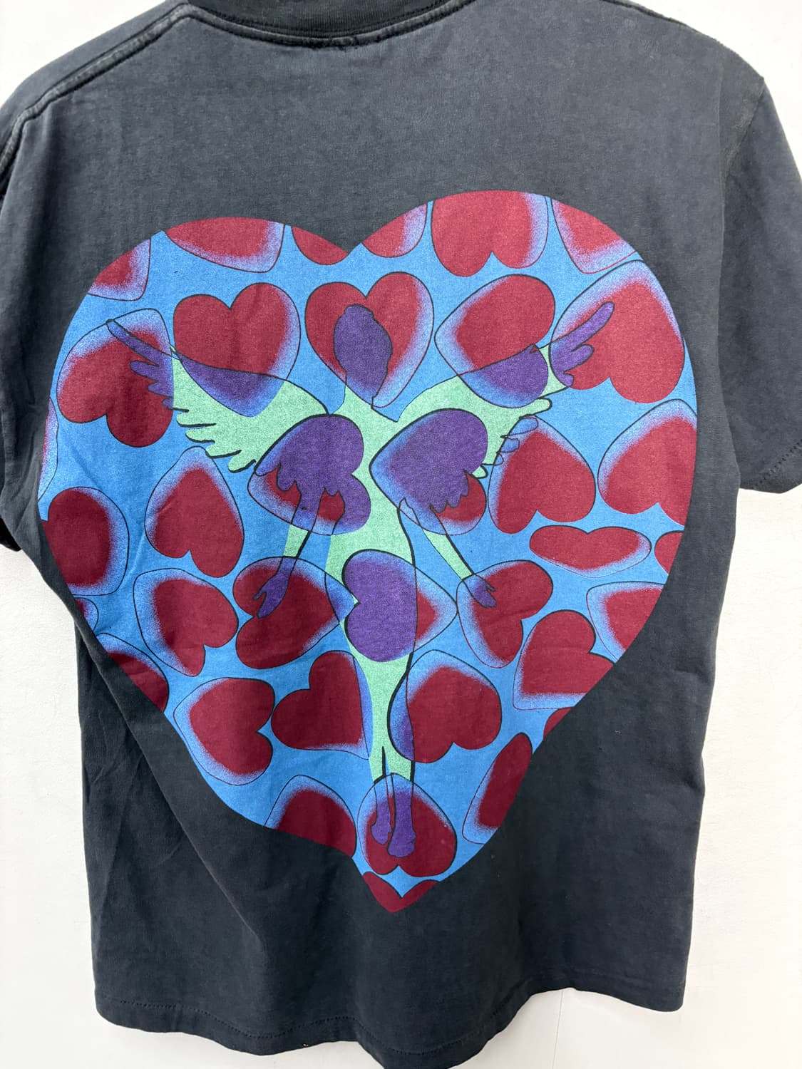 빈티지 너바나 ♡ 하트 그래픽 반팔 A3719 상품이미지5