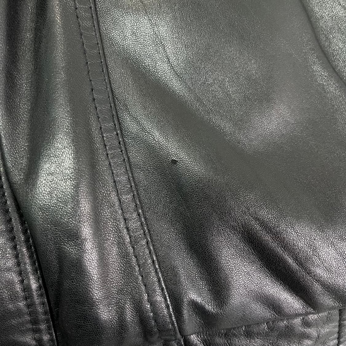 100 입생로랑 투웨이 퍼카라 램스킨 가죽 자켓 상품이미지7