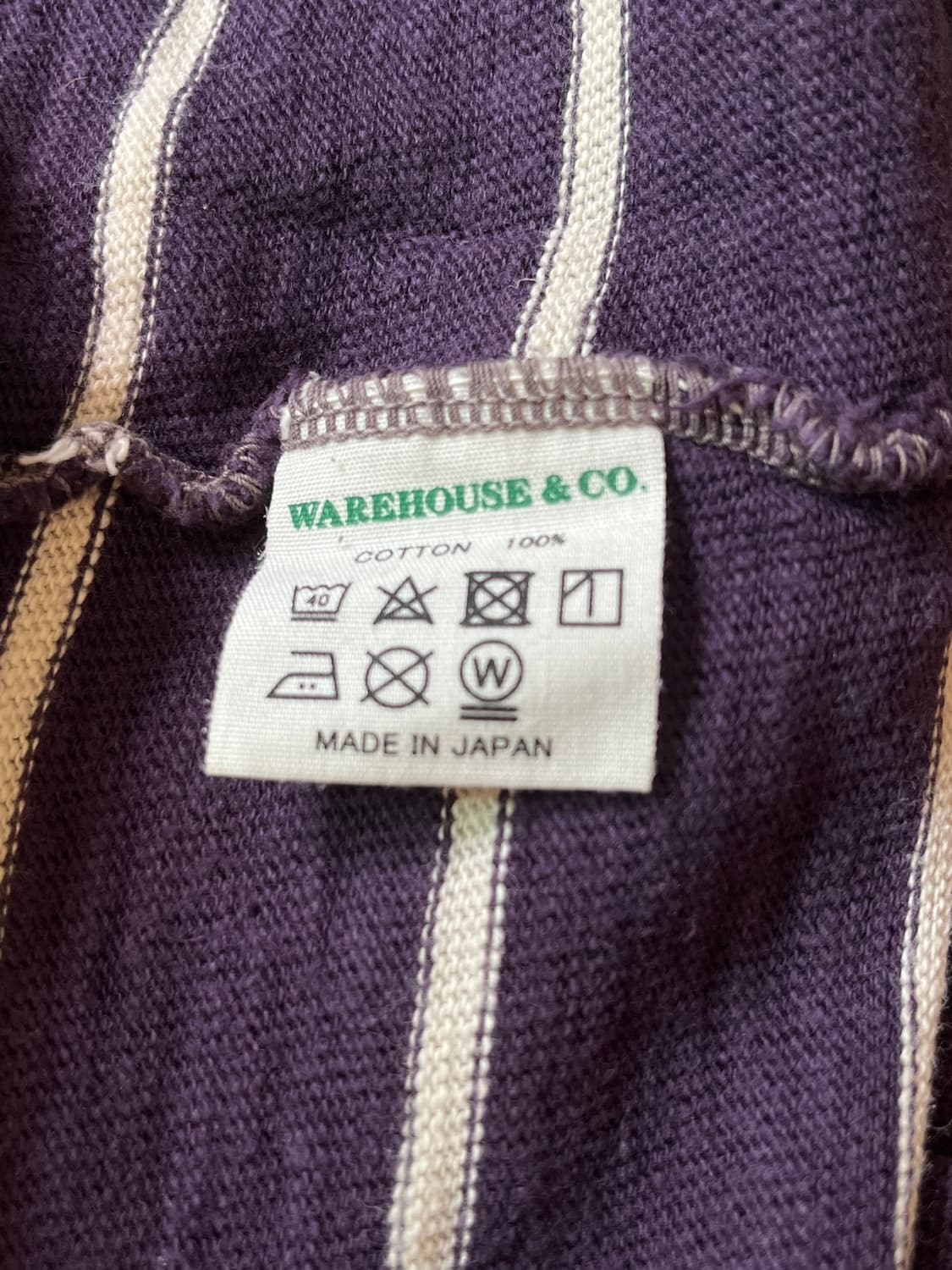 WAREHOUSE DUCK DIGGER COTTON BORDER LS 상품이미지7