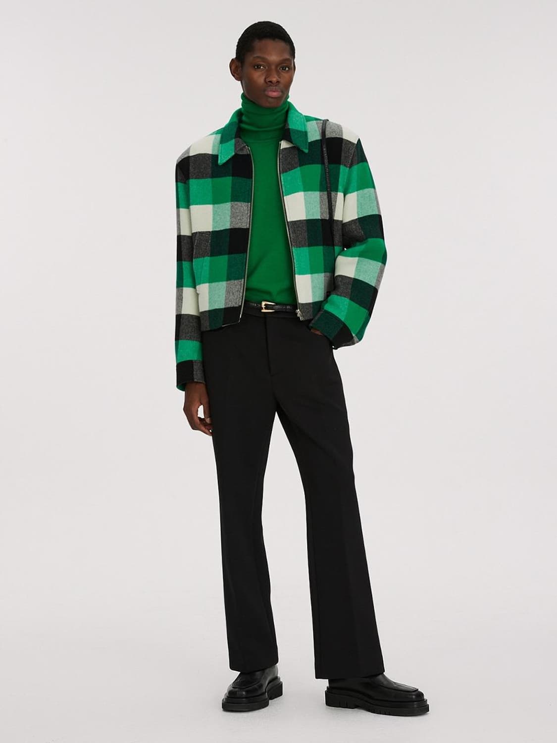 [L] 렉토 22FW 플레드체크 울자켓 상품이미지2