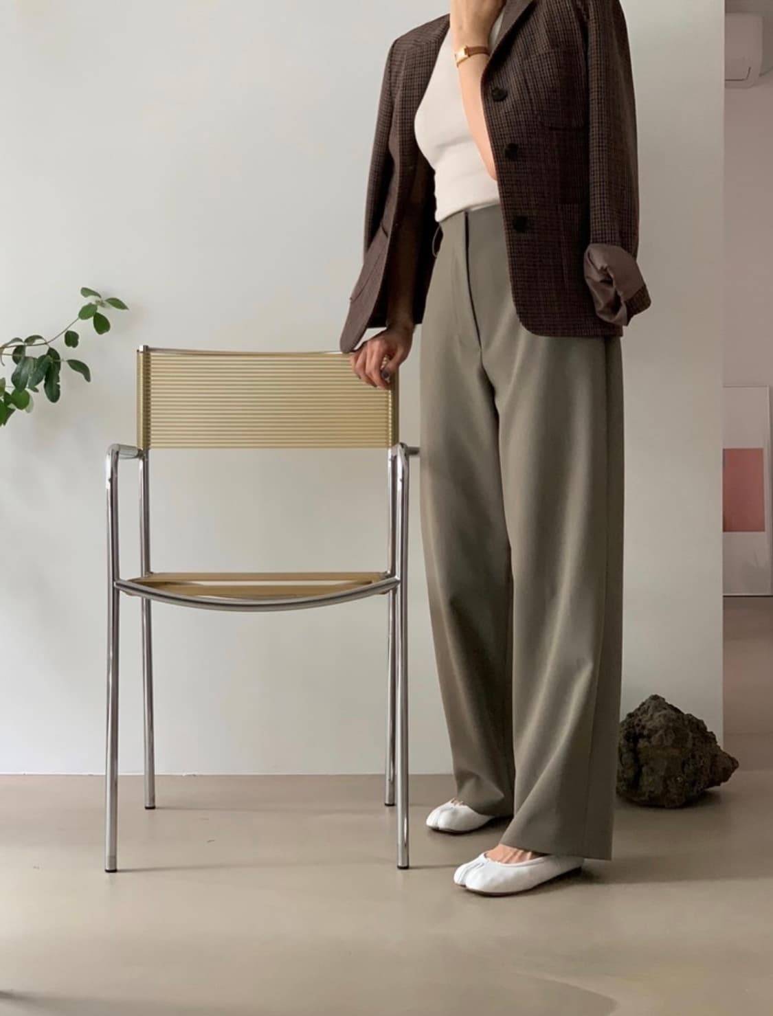 쎄모먼 influence 와이드 팬츠  상품이미지2