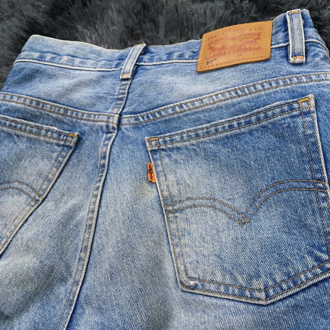 투티/0314 리바이스 517 오렌지탭 부츠컷 청바지 데님 팬츠 워싱 상품이미지4
