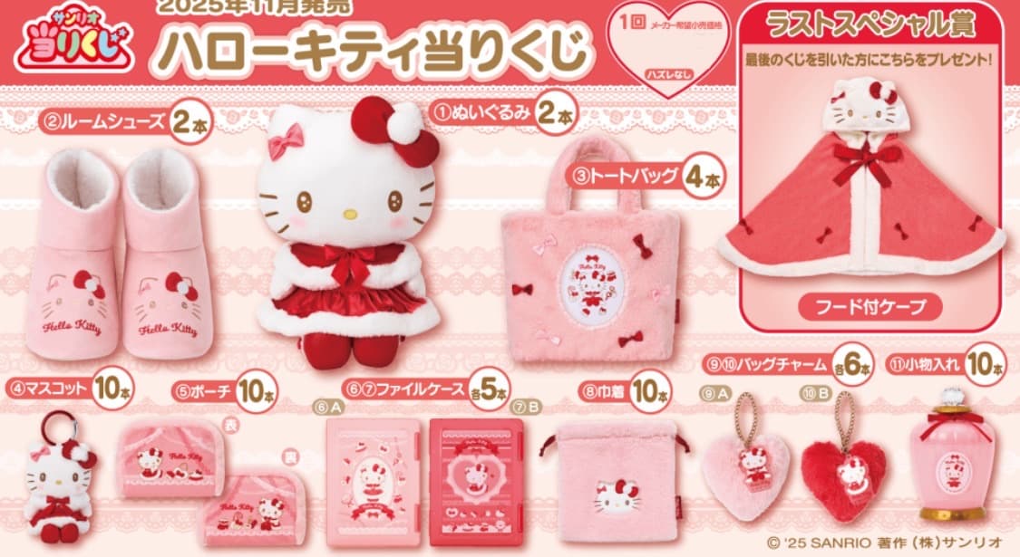 헬로키티 쿠지 1~11등 판매 상품이미지2