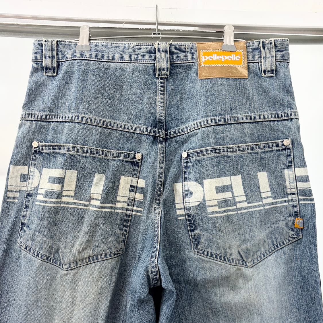 펠레펠레 올드스쿨 백로고 데님 팬츠 상품이미지6