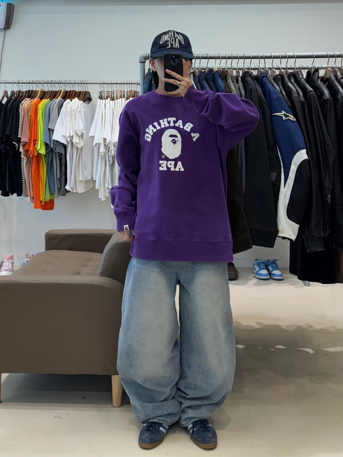 베이프 컬리지 크루넥 맨투맨 상품이미지9