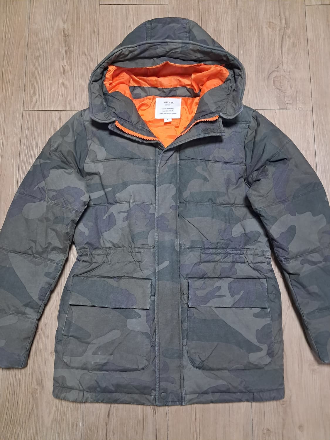 WITH B. 패딩 파카 L 상품이미지2