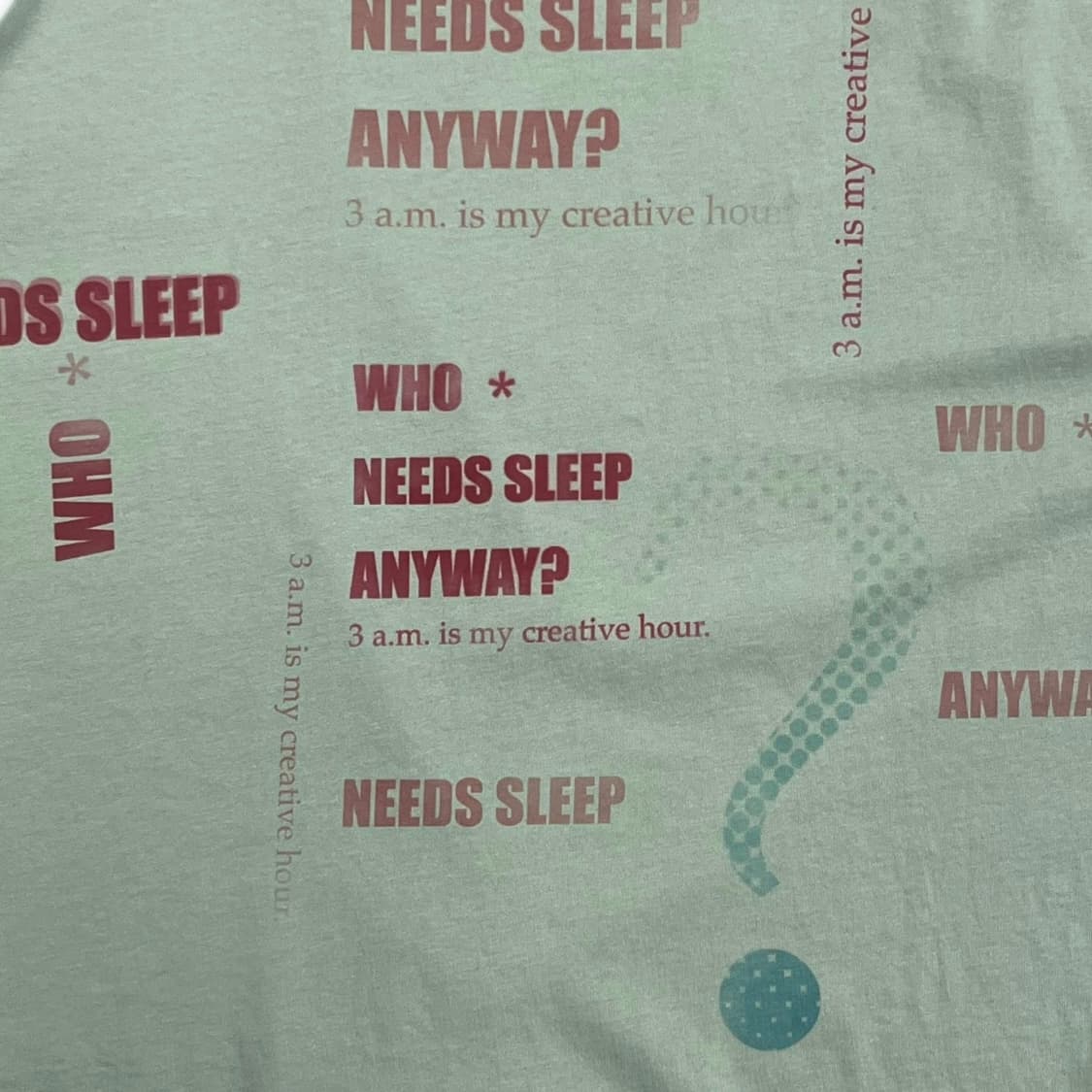 Lettering Mint Box Blouse T Shirt 상품이미지6