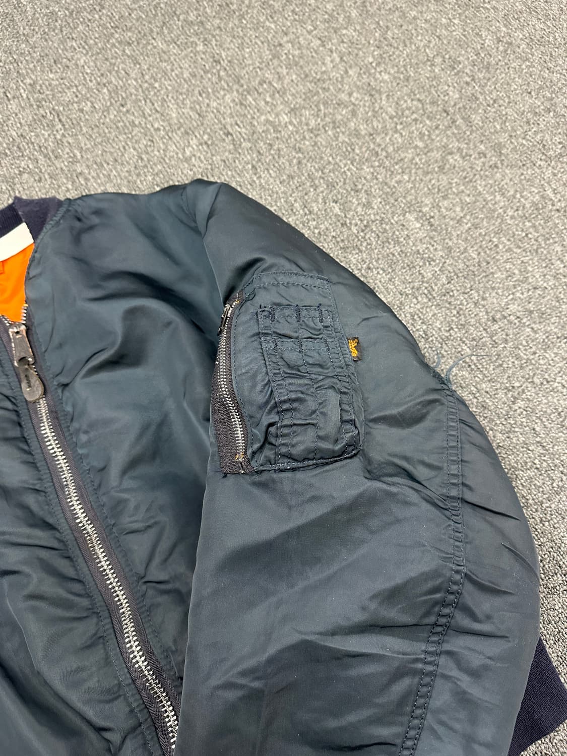 XL) 알파 인더스트리 ma-1 항공자켓 네이비 상품이미지4