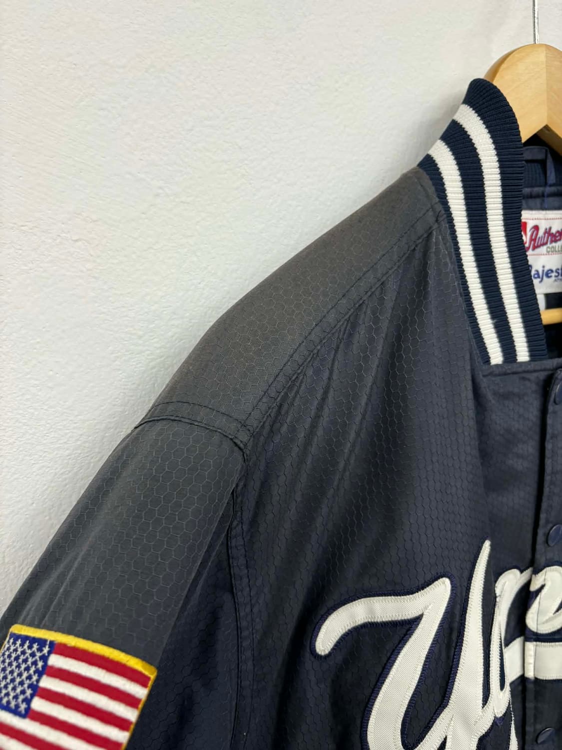 [M] 90s 마제스틱 뉴욕 양키스 바시티 자켓 상품이미지5