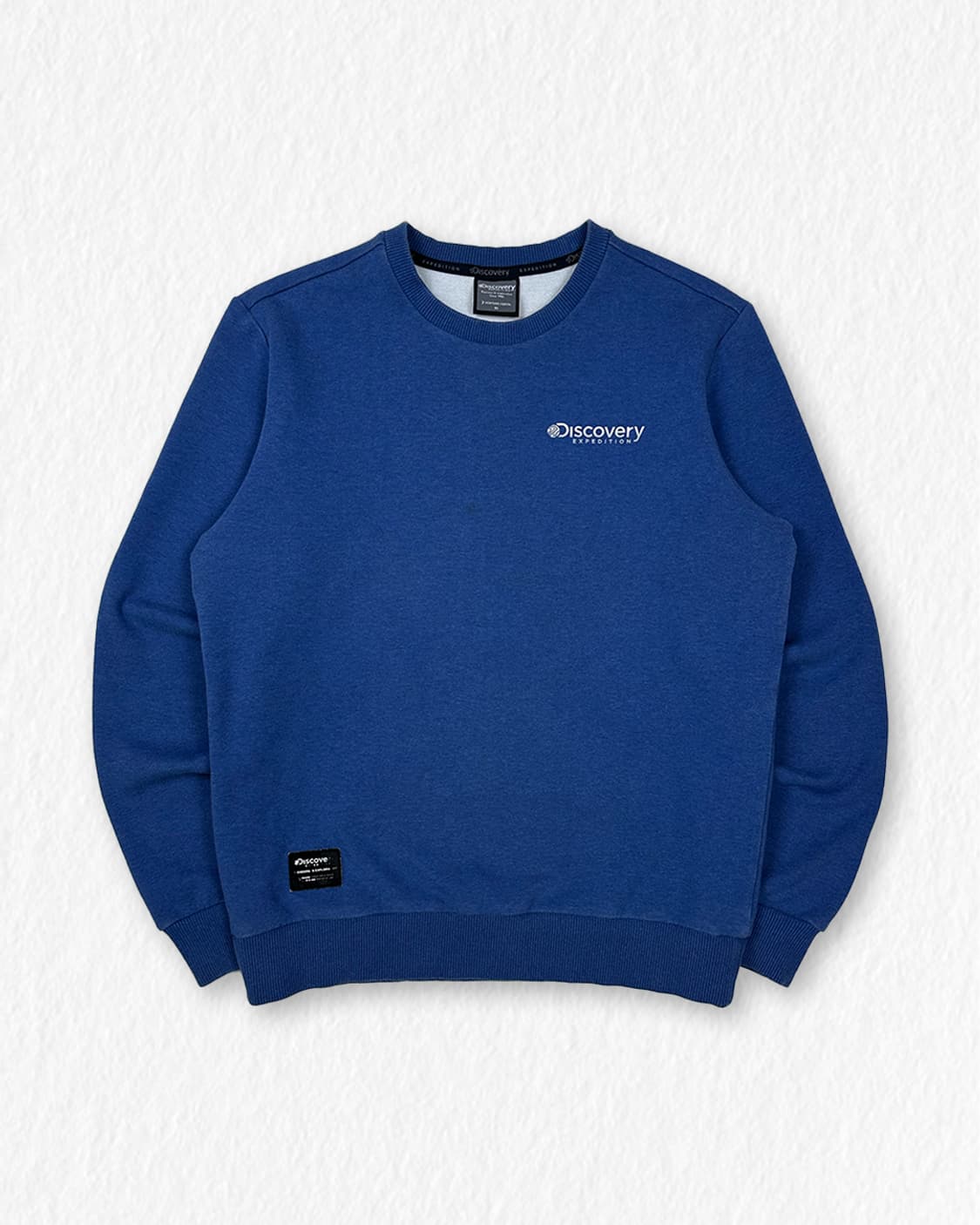 디스커버리 기모 맨투맨 블루 상품이미지1
