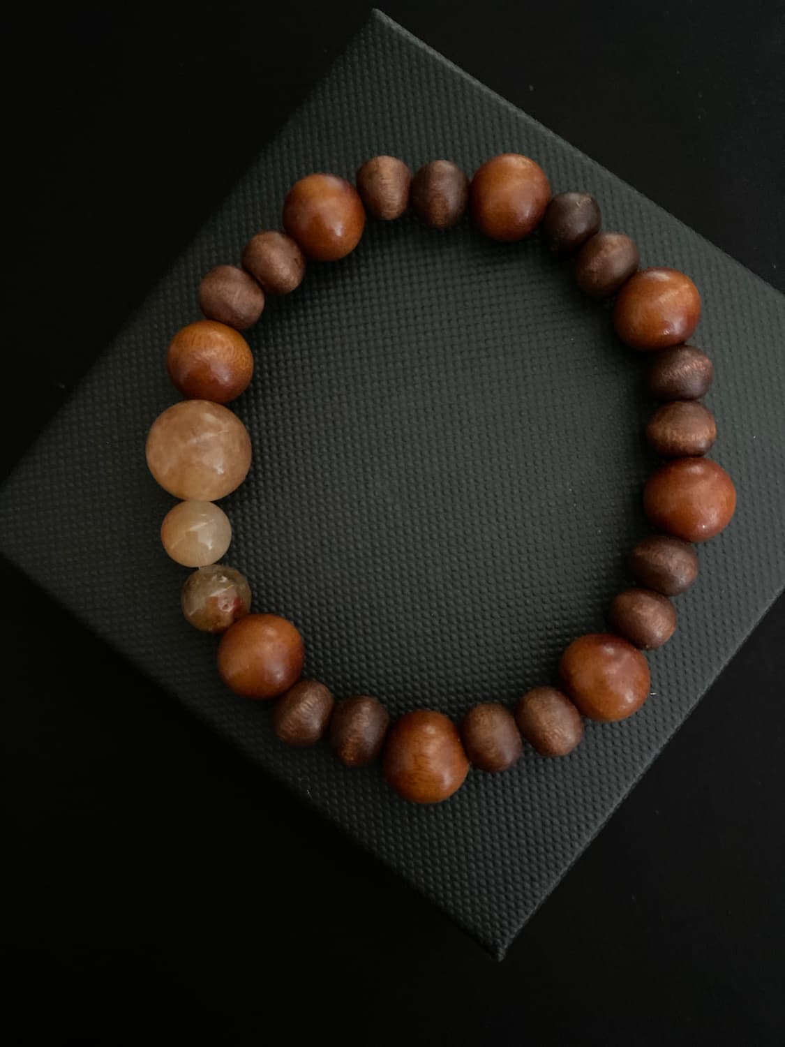 천연석 포인트 우드 팔찌 상품이미지5