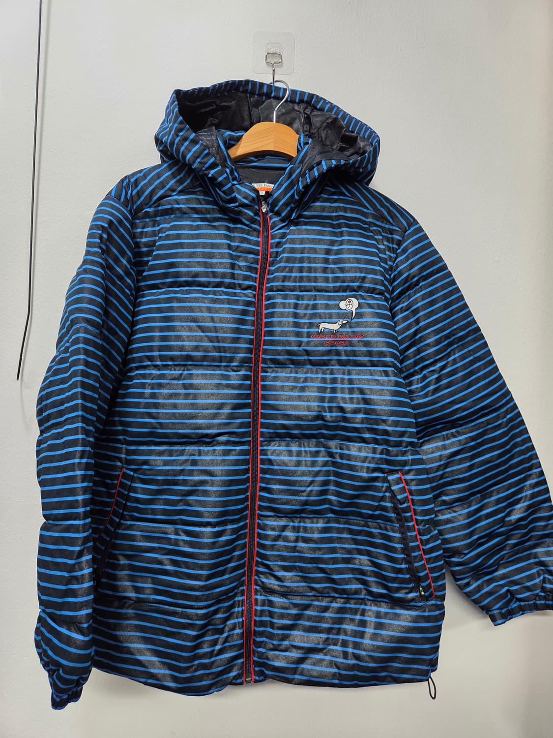 까스텔바작 블루 스트라이프 덕다운 패딩 점퍼 105 상품이미지1