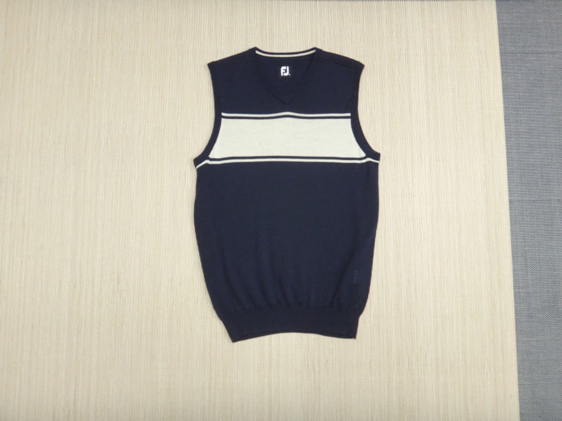 (L) 풋조이 FootJoy 남성용 울 브이넥 골프 조끼 상품이미지1