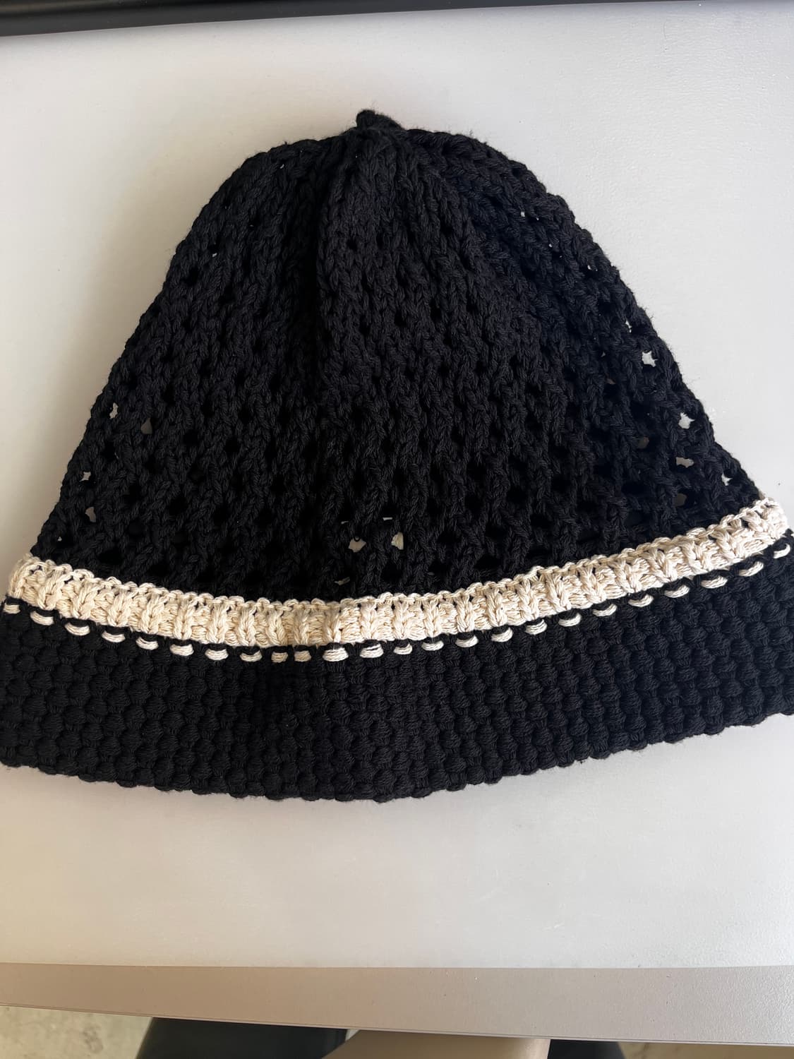 문선 니트 버킷햇 상품이미지1