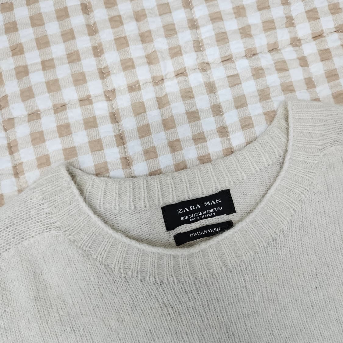자라 모직 니트 스웨터 남자100 상품이미지2