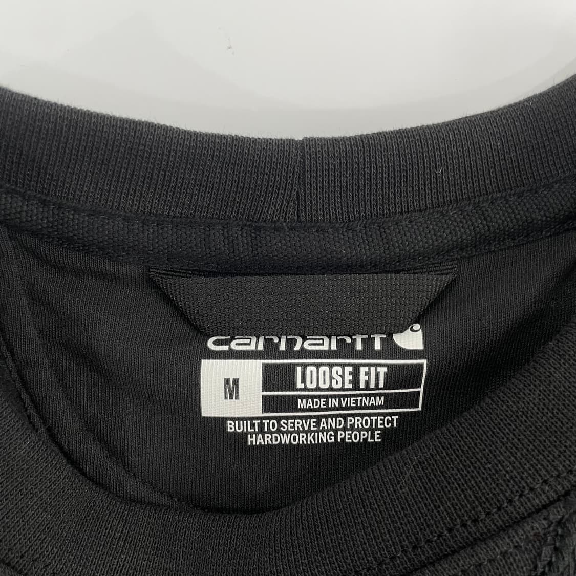 Carhartt 칼하트 루즈핏 원포켓 블랙 기모 맨투맨 상품이미지5