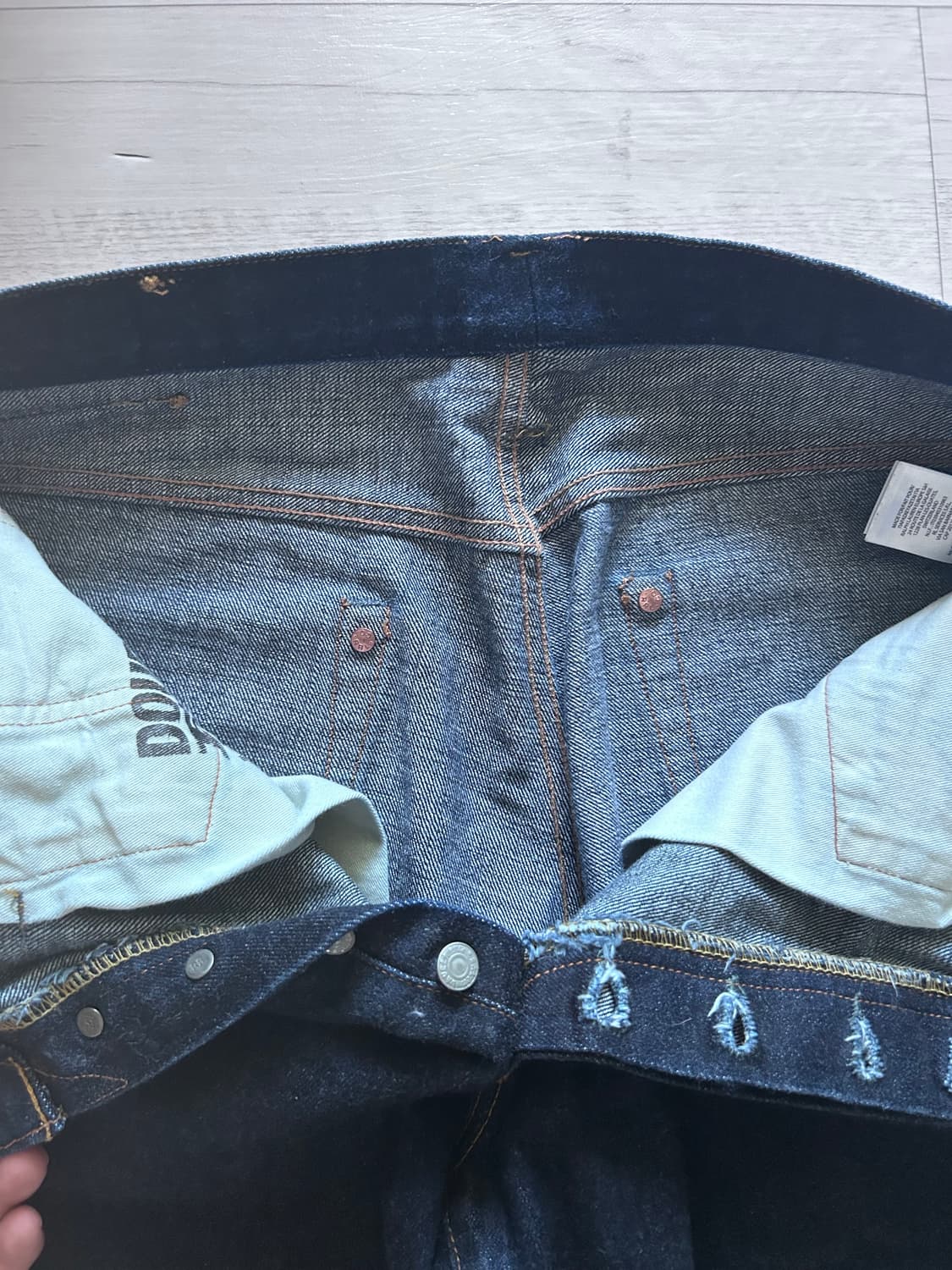 RRL 더블알엘 빈티지 파이브 포켓 이스트 웨스트 데님 34x32 상품이미지3