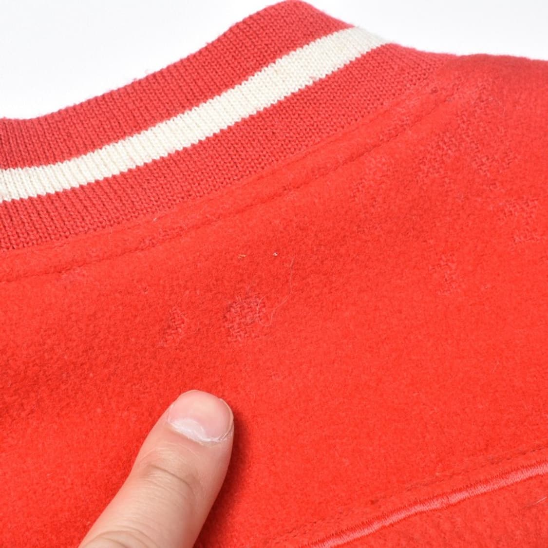 90S 선벨리 후면 빅패치 스타디움 자켓 모직 울 바시티 점퍼 상품이미지4