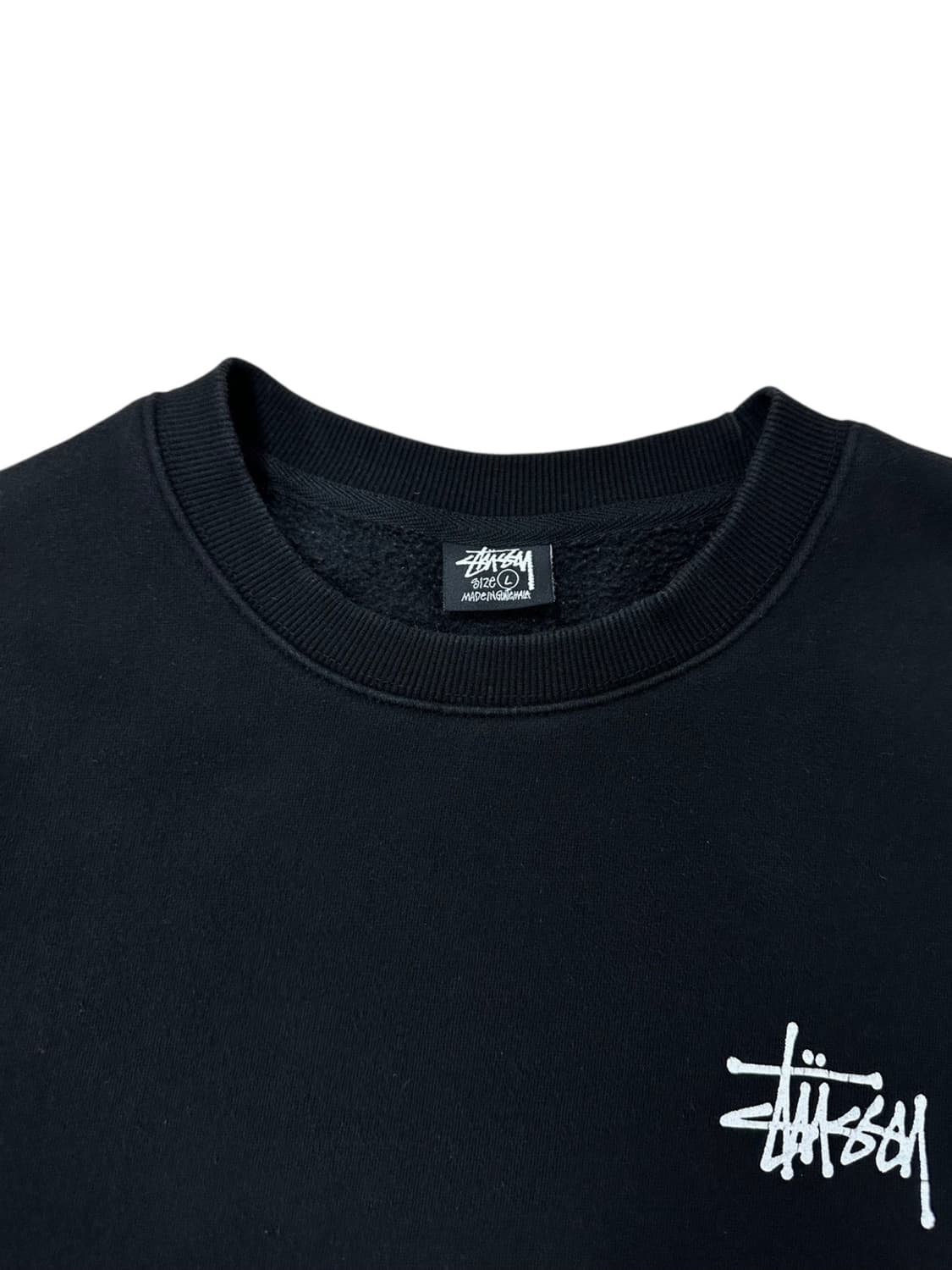 Stussy 스투시 빅로고 맨투맨 스웻셔츠 블랙 (L) 상품이미지3