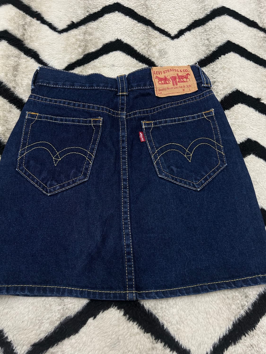 [M]리바이스 Type-1 데님 미니 스커트/진청 상품이미지2