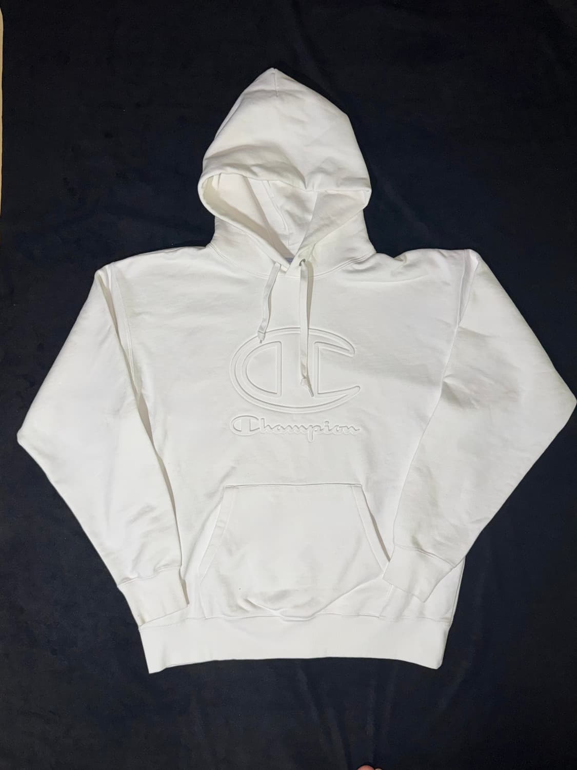 챔피온 흰색 후드티 XL 상품이미지1