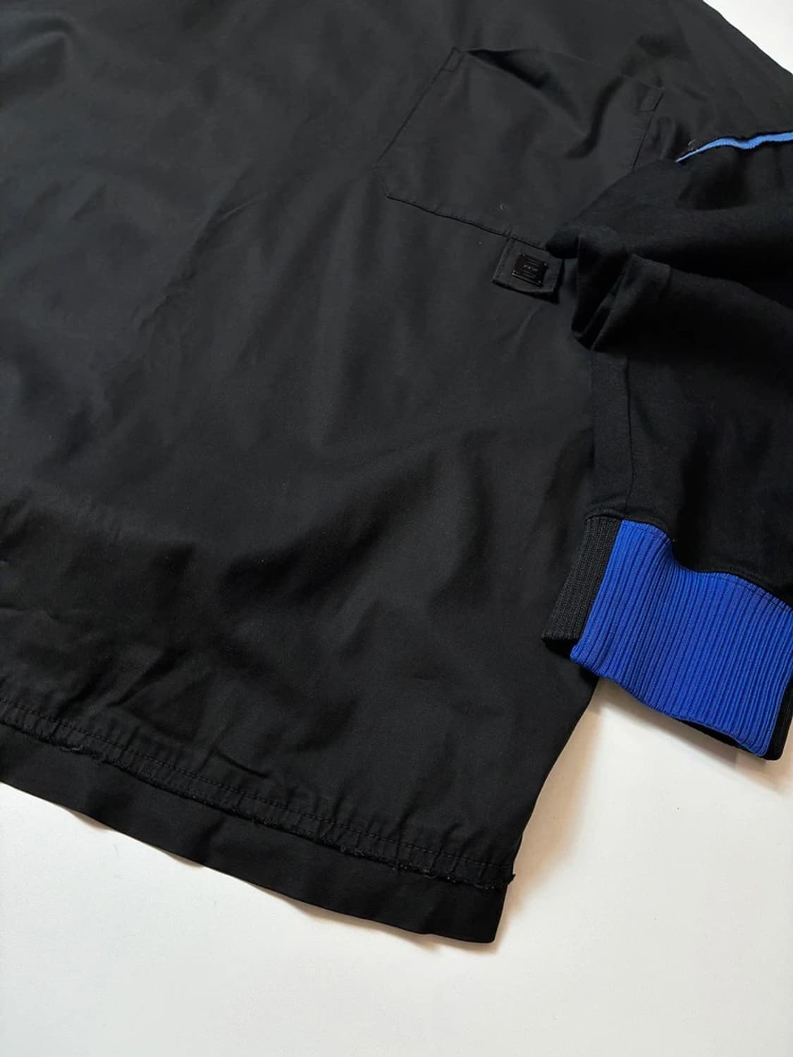 시스템 옴므 블루 배색 맨투맨 PN8314 상품이미지3