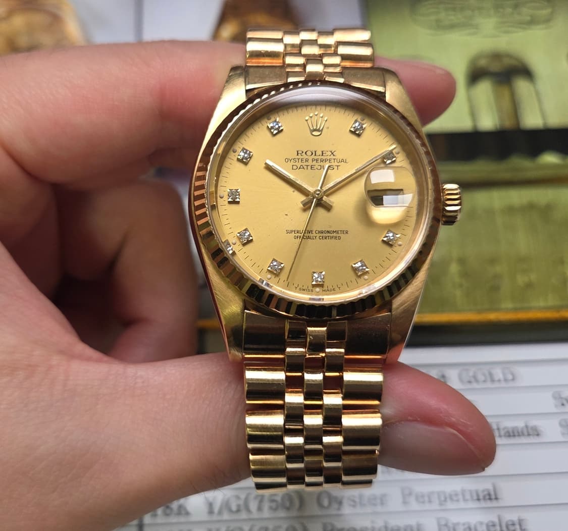 레어] 롤렉스 데이저스트 16018 18K올금통 10P다이아 쥬빌리줄 ( 상품이미지4