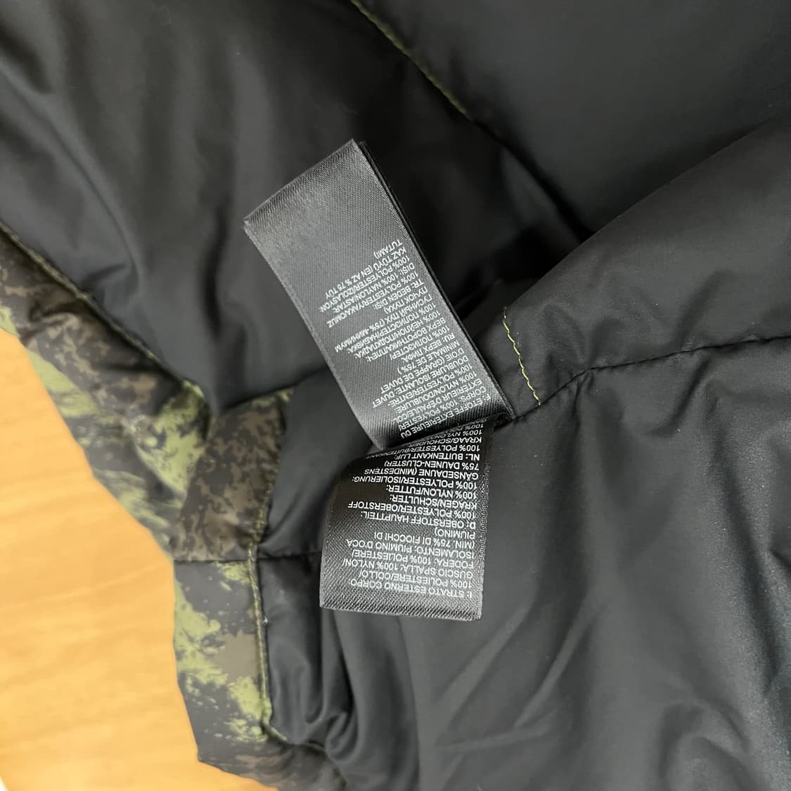 [XL] 노스페이스 눕시 700 다운 베스트 (그린 카모/스플래터) 상품이미지7