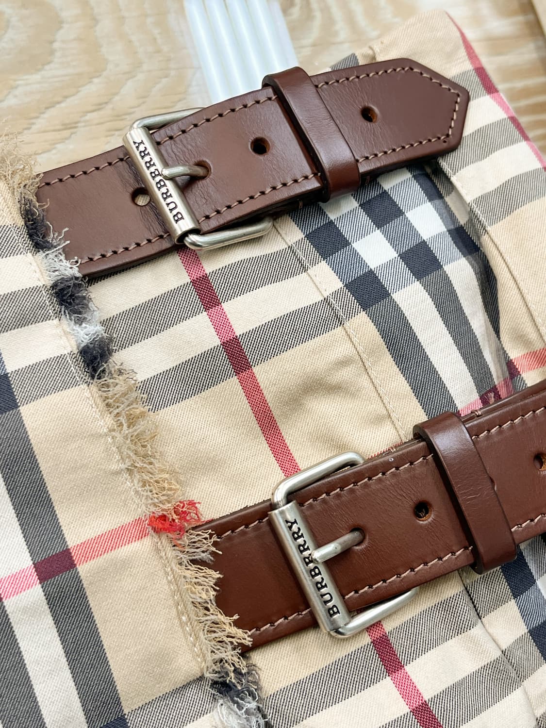 버버리 노바 체크 벨티드 스커트 상품이미지4