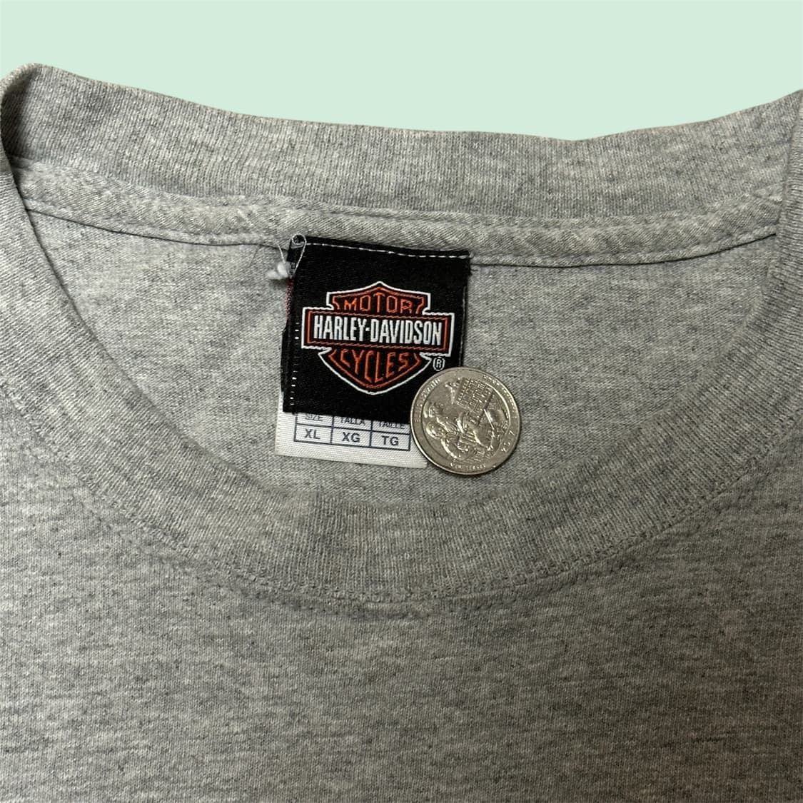 할리 데이비슨 튜블라 반팔 티셔츠 XL 상품이미지4