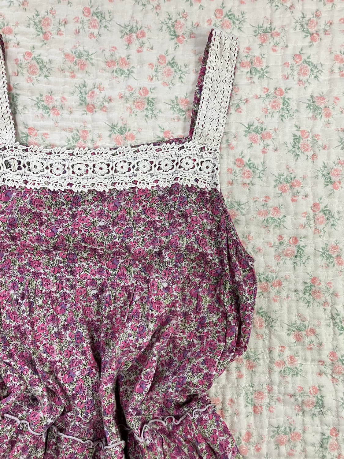 아이보리 가디건+꽃무늬 레이스 원피스 set 상품이미지10