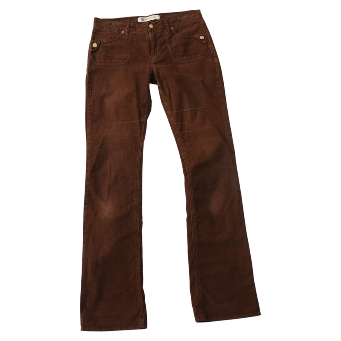 GAP 갭 빈티지 다크 브라운 코듀로이 데미 부츠컷 팬츠 (4) 상품이미지1