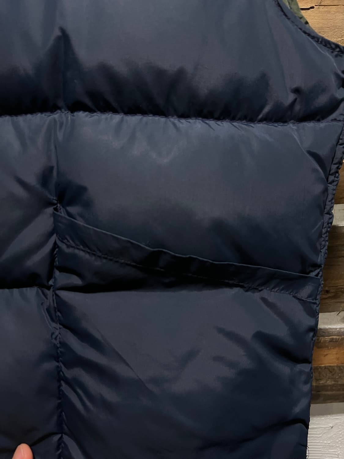 [M]90's Schott USA Made 쇼트 리버시블 다운 베스트 상품이미지4