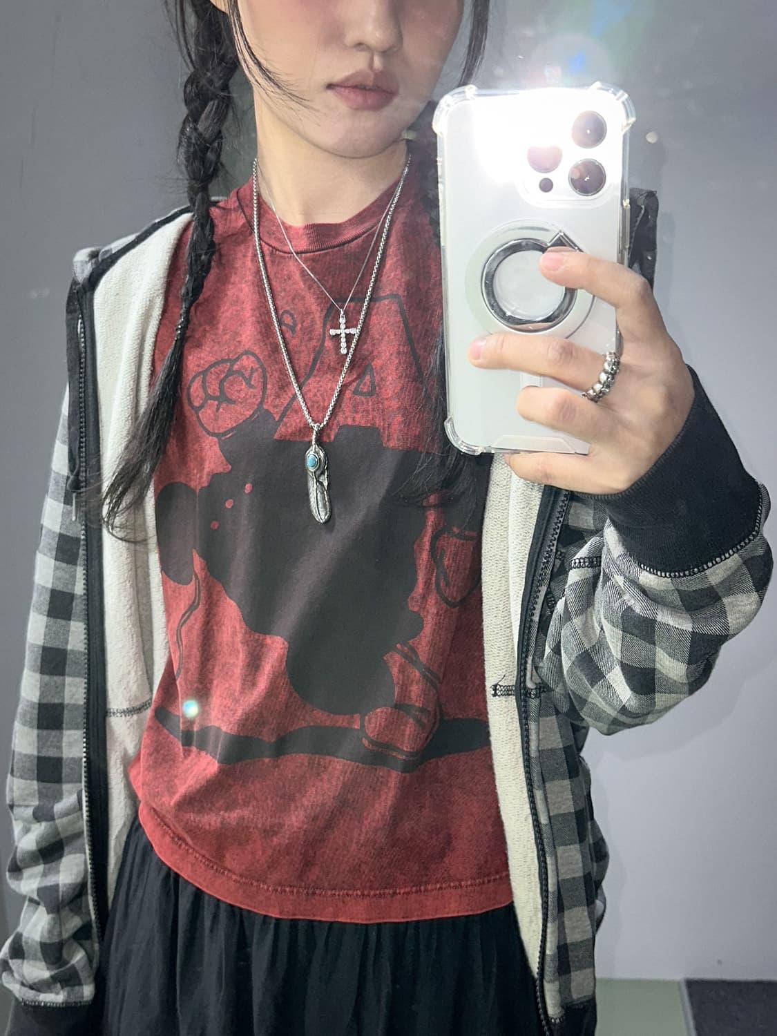 aries garment dyed t shirt 상품이미지3