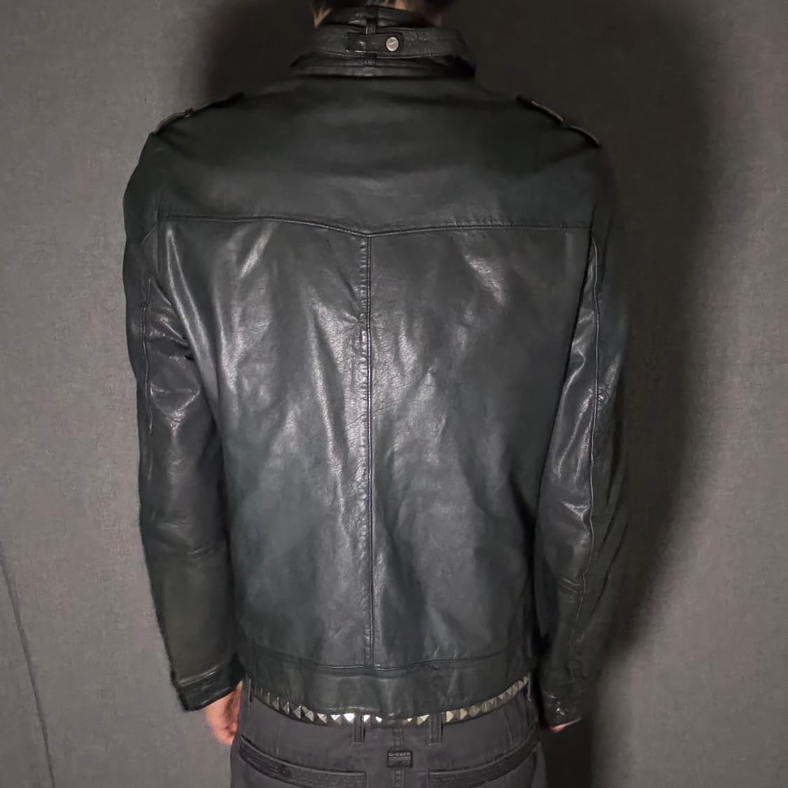calfskin pocket leather jacket 상품이미지6