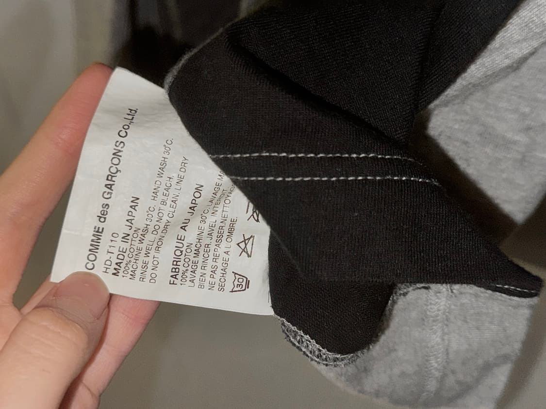 꼼데 옴므 브이넥 롱슬리브 상품이미지4