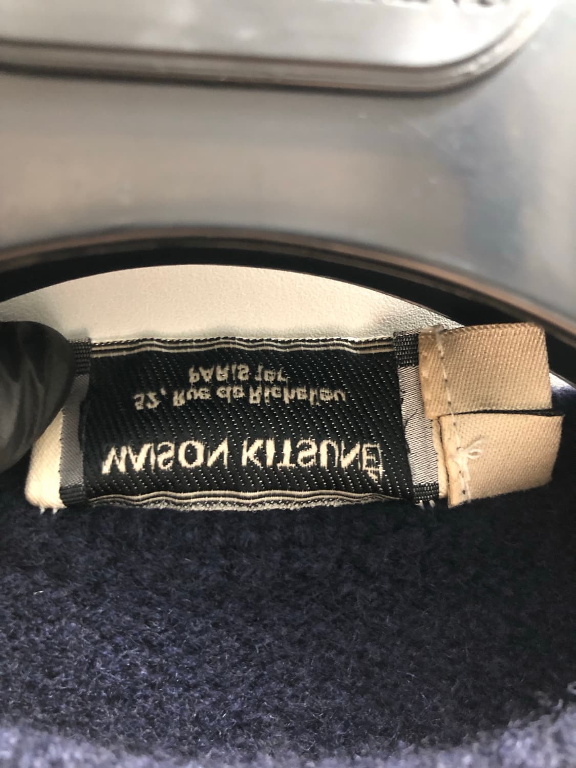 [남성XS] 메종키츠네 폭스헤드 니트 네이비 상품이미지5