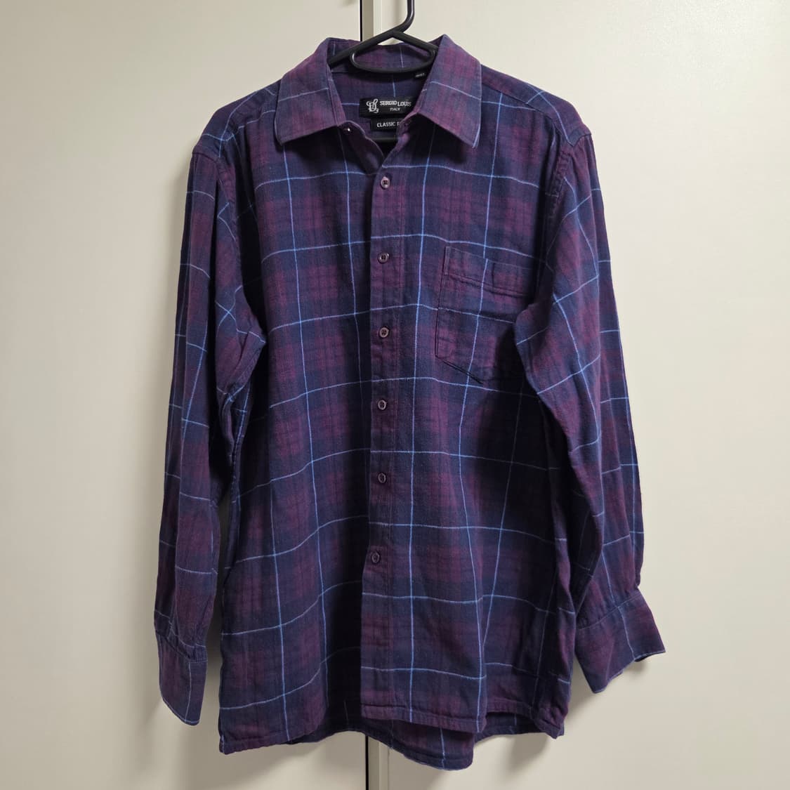 Sergio Louis Italy 플란넬 체크 셔츠 L(100) 상품이미지1